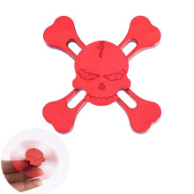 Red Skull Hand Metal Fidget Spinner Toy for Adults and Kids, Stress Relief with Smooth Spinning Action