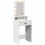Berkfield Dressing Table White 50 x 41 x 140 cm Engineered Wood 3