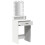 Berkfield Dressing Table White 50 x 41 x 140 cm Engineered Wood 4