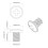 Berkfield Lock Screws 2 pcs Silver M4 x 5 mm Iron 6