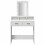 Berkfield Dressing Table White 79 x 41 x 140 cm Engineered Wood 5