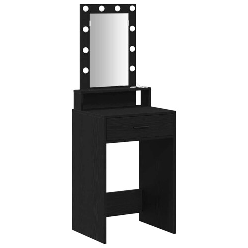 Berkfield Dressing Table Black 50 x 41 x 140 cm Engineered Wood 1