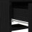 Berkfield Dressing Table Black 50 x 41 x 140 cm Engineered Wood 10