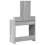 Berkfield Dressing Table Grey 79 x 41 x 140 cm Engineered Wood 7