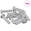 Berkfield Lock Screw Plain 2647 pcs Silver Steel 2