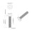 Berkfield Lock Screw Plain 2647 pcs Silver Steel 6