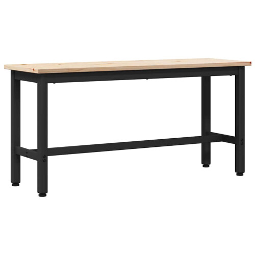 Berkfield Dining Bench Natural 100 x 32.5 x 49 cm Solid pine wood 1