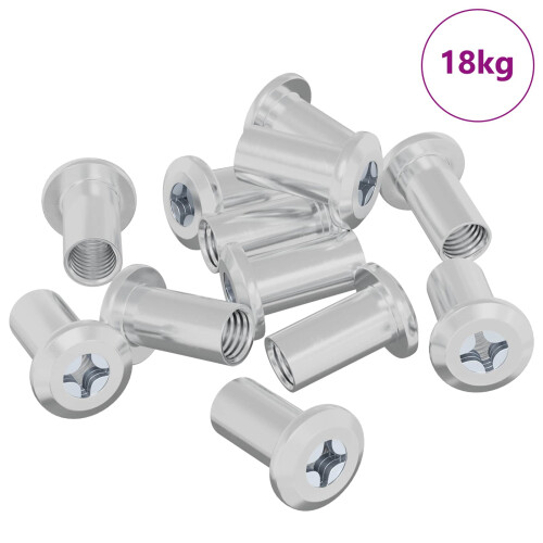 Berkfield Lock Nut 3673 pcs Nickel Steel 1