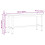 Berkfield Dining Bench Natural 100 x 32.5 x 49 cm Solid pine wood 9