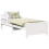 Berkfield Bed Frame with Headboard White 80 x 200 cm Engineered Wood 2