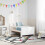 Berkfield Bed Frame with Headboard White 80 x 200 cm Engineered Wood 3