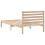 Berkfield Bed Frame with Headboard Brown 75 x 190 cm Solid Pine Wood 7