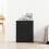 Berkfield Sideboard Black Oak 60x30x75 cm Engineered Wood 3