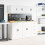 Berkfield Garage Wall Cabinet White Engineered Wood 4