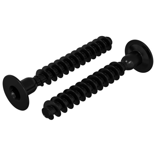 Berkfield Socket Cap Head Screw 2 pcs Black M5 x 40 mm Iron 1