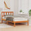 Berkfield Bed Frame with Headboard Wax Brown 75 x 190 cm Solid Pine Wood 3