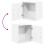 Berkfield Garage Wall Cabinets 2 pcs White Engineered Wood 9
