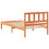 Berkfield Bed Frame with Headboard Wax Brown 75 x 190 cm Solid Pine Wood 6