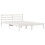 Berkfield Bed Frame White 215.5 x 145.5 x 69.5 cm Solid Pine Wood 2