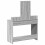 Berkfield Dressing Table Grey 100 x 41 x 140 cm Engineered Wood 7