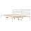 Berkfield Bed Frame with Headboard White 135 x 190 cm Solid Pine Wood 7