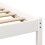 Berkfield Bed Frame with Headboard White 135 x 190 cm Solid Pine Wood 8