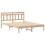 Berkfield Bed Frame Brown 135 x 190 cm Solid Pine Wood 4