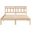 Berkfield Bed Frame Brown 135 x 190 cm Solid Pine Wood 5