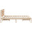 Berkfield Bed Frame Brown 135 x 190 cm Solid Pine Wood 6
