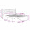 Berkfield Bed Frame with Headboard White 135 x 190 cm Solid Pine Wood 10