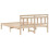 Berkfield Bed Frame Brown 135 x 190 cm Solid Pine Wood 7