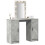 Berkfield Dressing Table Light Grey 102 x 33 x 135 cm Engineered Wood 3