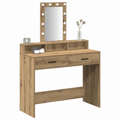 Berkfield Dressing Table Brown 100 x 41 x 140 cm Engineered Wood 2