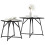 Berkfield Side Table Set 2 pcs Black Oak 3