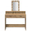 Berkfield Dressing Table Brown 100 x 41 x 140 cm Engineered Wood 5