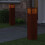 Berkfield Solar LED Pathway Light 2 pcs Bronze Weathering Steel 3