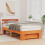 Berkfield Bed Frame with Headboard Wax Brown 80 x 200 cm Solid Pine Wood 3
