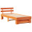 Berkfield Bed Frame with Headboard Wax Brown 80 x 200 cm Solid Pine Wood 4