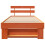 Berkfield Bed Frame with Headboard Wax Brown 80 x 200 cm Solid Pine Wood 5