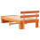 Berkfield Bed Frame with Headboard Wax Brown 80 x 200 cm Solid Pine Wood 7