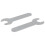 Berkfield Spanner 2 pcs Silver 13 mm Iron 2