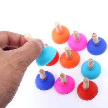 Tiny Plunger Card Magic Tricks Set 3Pcs Reusable Gimmicks for Close Up Street Magicians