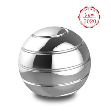 Kinetic Desk Toy Optical Illusion Spinner Ball for Stress Relief Office Desk Metal Fidget Gift
