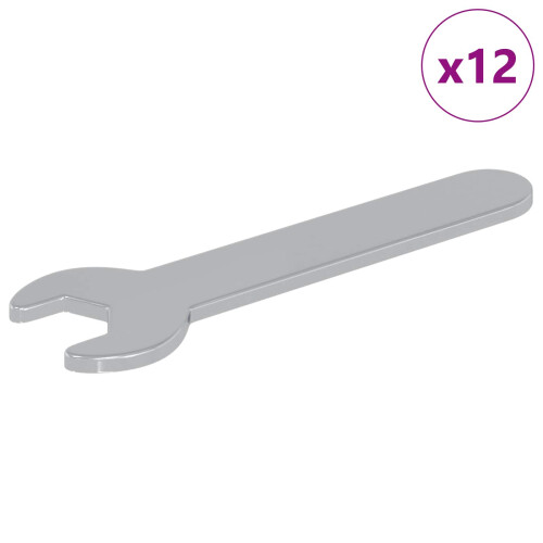 Berkfield Spanner 12 pcs Silver 10 mm Iron 1