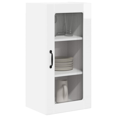 Berkfield Dishwasher Panel Lucca 2 pcs High Gloss White 40 x 31 x 80 cm 2