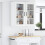 Berkfield Dishwasher Panel Lucca 2 pcs High Gloss White 40 x 31 x 80 cm 4