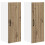 Berkfield Dishwasher Panel Lucca 2 pcs Artisan Oak 30 x 31 x 80 cm 2
