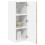 Berkfield Dishwasher Panel Lucca 2 pcs Artisan Oak 30 x 31 x 80 cm 3