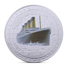 Titanic Commemorative Coin 100 Year Anniversary Collectible Gift Plated Metal Finish Keepsake