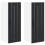 Berkfield Dishwasher Panel Lucca 2 pcs Black 30 x 31 x 80 cm 2